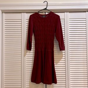 Nine West Stretchy Cable Knit Sweater Dress